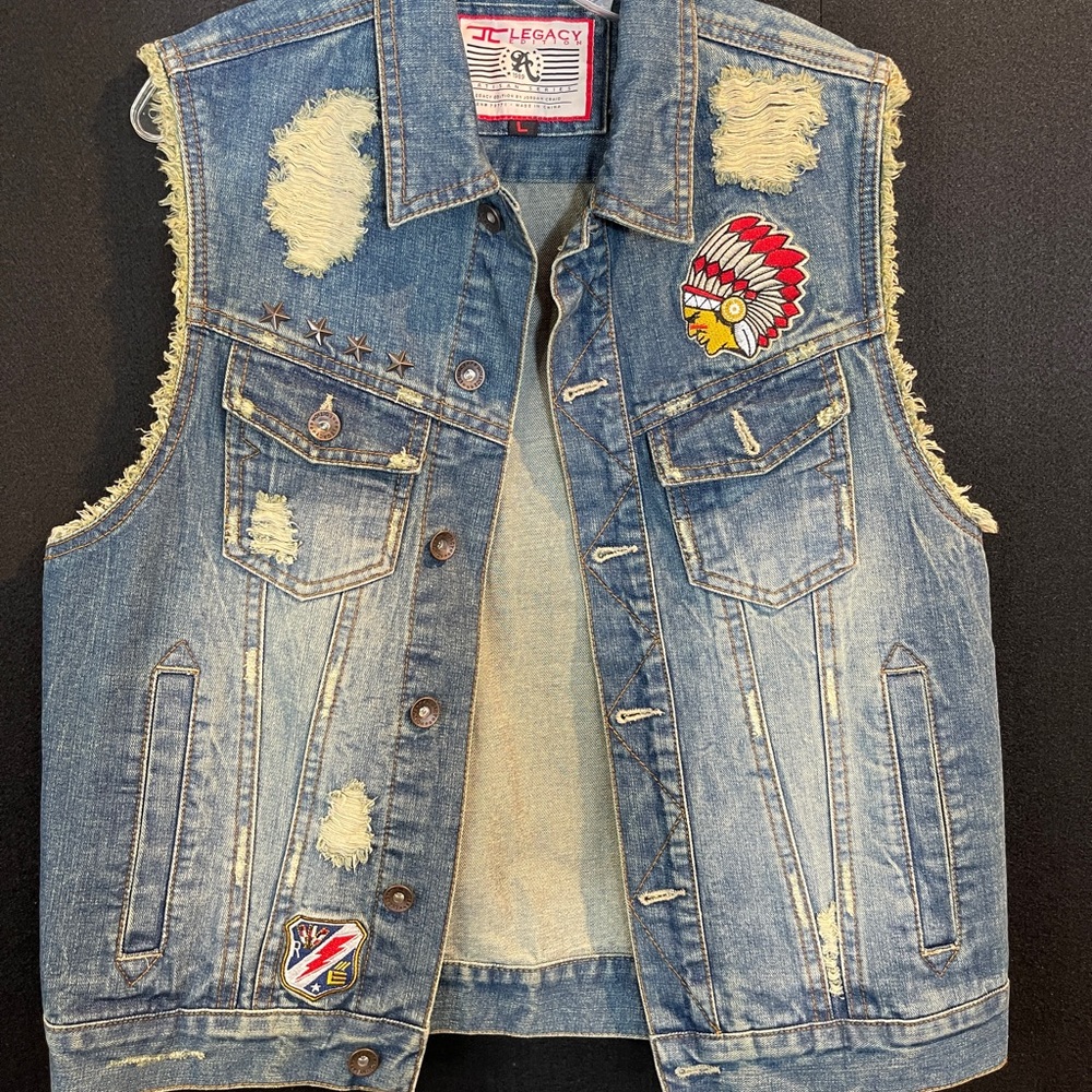 Jordan Craig Legacy Edition Denim Vest size L